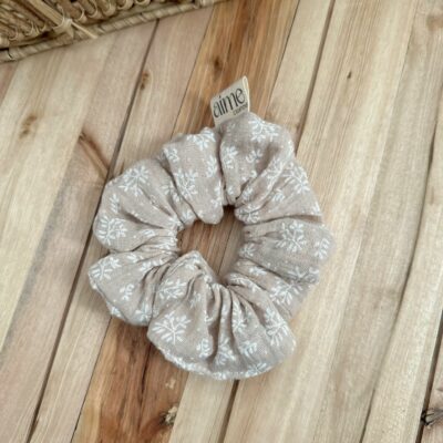Scrunchies fiori di lino