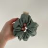 Scrunchies verde salvia pronta consegna - immagine 2