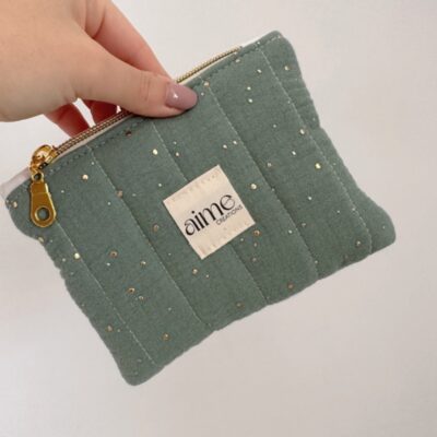 Pochette verde salvia