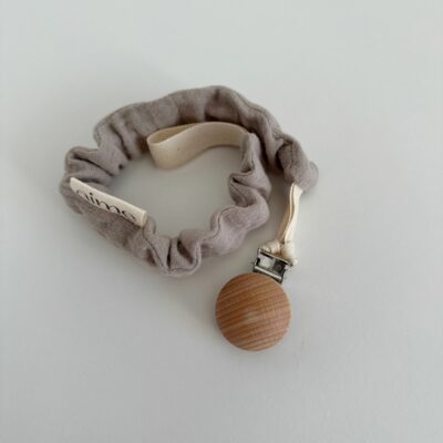 Clip porta ciuccio nocciola