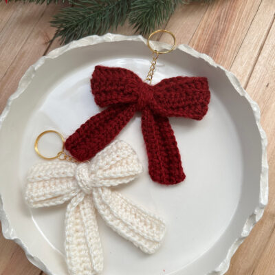 Charm da borsa - portachiavi fiocco ribbon