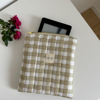 Custodia per Ebook quadretto verde