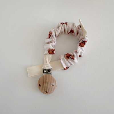 Clip porta ciuccio dolce teddy righine beije