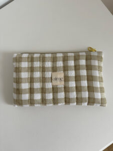 Pochette quadretto verde