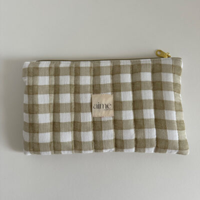 Pochette quadretto verde